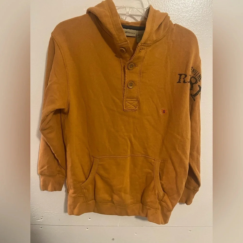 Ruff Hewn Boys' Hooded Sweatshirt in Rust Brown